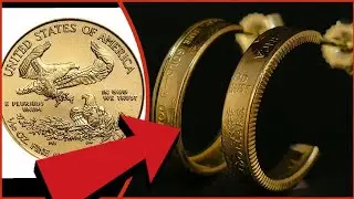 Making 22k Gold Coins into Earrings