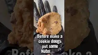 Chocolate chip and Nutella cookies 🍪 #shorts #cookies #recipe #sweets