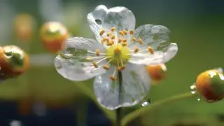 A flower with transparent petals: why and how its petals become transparent