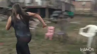 Mario El Lucha Runs in fear from Kiera Niles.