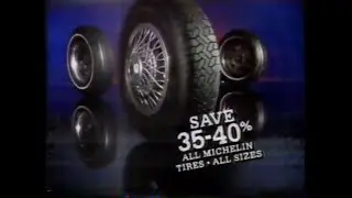 Montgomery Ward MICHELIN 35-40% off sale 30-second commercial (US, 1984)