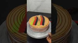 How To Make Multi Colour Unique Design Cake #trending #ytshorts #explore #shortsfeed #viral #shorts