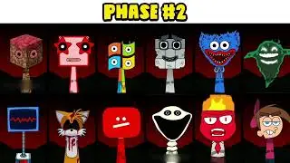 Sprunki OC All new phrases of triangle (from save the Shapes) From phase 1 to phase 5 