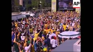 WRAP Fans watch Australia snatch dramatic win vs Japan on big screen