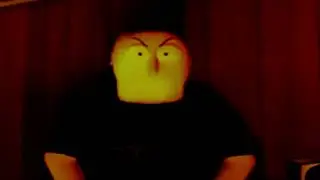 a red deep fried man