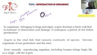 Reproduction In Organisms Chapter 1 Class 12 Part XI Human development,Embriyogenesis