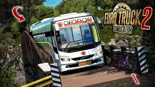 Surviving on Narrow Roads with Volvo 9400 | Euro Truck Simulator 2