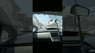 High Speed Car The Driver Lost His Balance