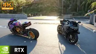 CYBERPUNK 2077 NEXT GEN GRAPHICS MOD ON RTX 4070 AND NEW BIKE ADVANCED PT RT DLSS Q PRES K