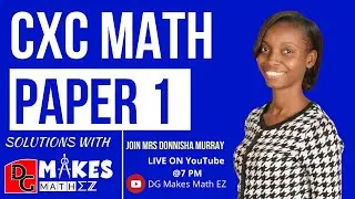 CXC Math || Paper 1 (Multiple Choice) Past Paper Questions & Solutions || Marathon 1