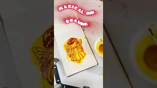 Magic ink 🫟 drawing tutorial🎨 Art with science 🧪#shorts #tutorial