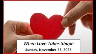Reflection by Rev. Cheryl-Lynn MacPherson - Sunday, November 23, 2025 - Stewardship Sunday
