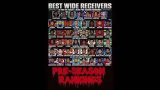 Pre-Season Wide Reciever Rankings #shorts