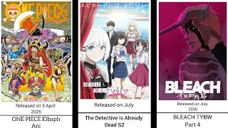Top 27 Upcoming Anime In 2026||Officially Announced In Jump Festa Festival||