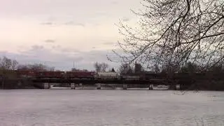 EMD Leader! CSX Q621-06 Through Potsdam, NY | 5/6/20