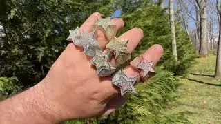 Harlembling Star ⭐️ Rings - Iced Out Rings In Moissanite Or Man Made Diamond in 925 Silver - ICY 😎