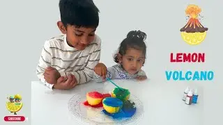 Lemon Volcano | Fun Science Experiment for Kids | Easy DIY STEM Science | Lemon Land Kids 🍋🌋