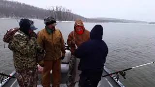 HOW TO SNAG with lead and dipsy divers FORT GIBSON PADDLEFISH (SPOONBILL) POWER TROLLING 2/28/15
