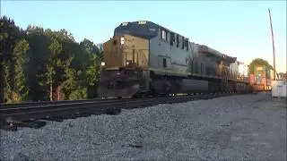 CSX 3197 leads Q124 NB @ Standing Rock, Al  5-7-16