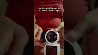 How to install SD card for CCTV WIFI 1080p (128gb)#youtubeshorts #diy #cctv #wificctv