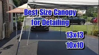 Best Size Canopy For Detailing? 13x13 vs 10x10- Which Works Best For YOU?