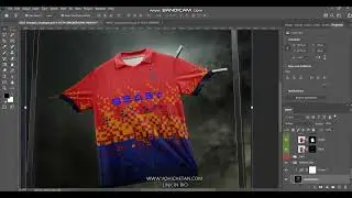 Retro Polo Jersey Front Back Mockup on clothespin With Attractive design | PSD editable