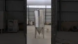 fermentation tank with dimple plate cooling jacket#breweryequipment #fermentation #fermentationtank