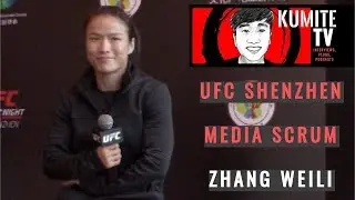 Zhang Weili | Media Scrum | UFC Shenzhen