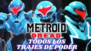 Todos los Trajes de Poder - Metroid Dread - Trajes Emmi Azul Mod