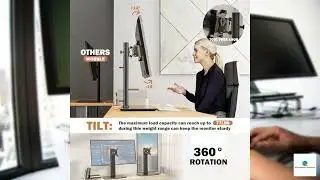 Review - Single LCD Computer Monitor Free-Standing Desk Stand Mount Riser for 13 inch to