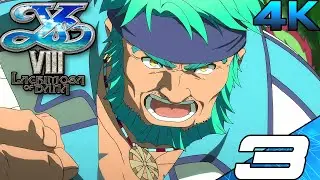 YS VIII LACRIMOSA OF DANA (4K 60FPS) Gameplay Walkthrough Part 3 - Coral Forest & Boss
