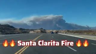 Santa Clarita drive during the fire 🔥
