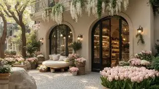 Positive Morning Jazz in a Spring Forest Caf&eacute; | Gentle Jazz Piano with Nature Sounds for Work
