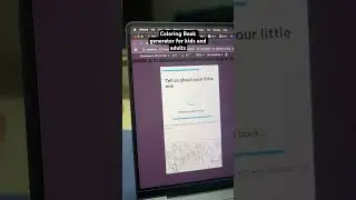 Coloring book generator with AI. #coloringbook #ai #bookwithai #tech