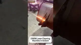 No Chemicals, No Sandblasting! 1500W Laser Cleaning Rust Instantly 🚀 #EcoFriendlyCleaning #LaserTech