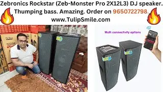 🔥 Zebronics Rockstar Zeb Monster Pro 2X12L3 DJ Karaoke speaker Order on 9650722798 DJ Speaker | DJ 🔥
