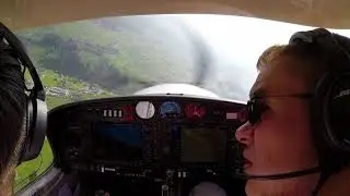 DA40TDI Sternflug to LSTS St. Stephan with ATC&Full Approach Video