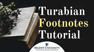 Turabian Footnotes Walkthrough