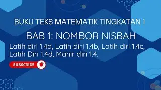 Latih diri 1.4a 1.4b 1.4c 1.4d Mahir Diri 1.4 Buku Teks Matematik Tingkatan 1