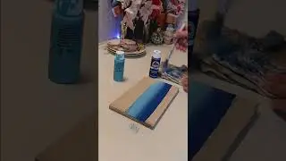 How to blend acrylic paint #craft #easy #diy #woodworking