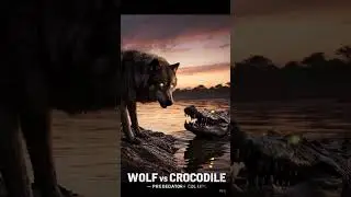 WOLF vs CROCODILE #shorts #shortvideo