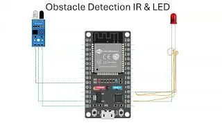 Obstacle Detection Using IR Sensor and ESP32 | LED Control Project