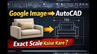 AutoCAD Interior Drawing | Sofa Chair Google Image Se Scale Karna