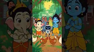 AI Robot ne Bal Krishna ke sath ye kya kiya? 🤖| #cartoon #balganesh #tranding #viral #shorts