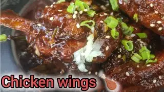 Juicy Chicken Wings🤤 #KFC style chicken wings #Easy chicken wings recipe #Garlic chicken wings 