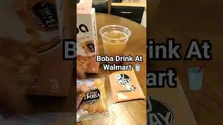 Boba Drink 🥤From Walmart 🤤 #tea #drink #snack