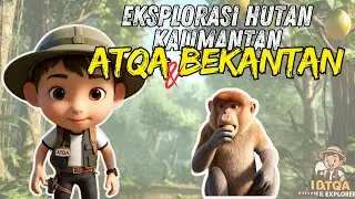 Atqa Explores Borneo Jungle 🌿 | Meeting the Proboscis Monkey 🐒