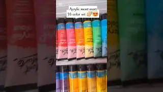 Acrylic mont mart color set 🎨😱😱 #foryou #art #acrylic #montmarte #viral