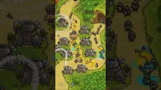 Kingdom Rush: 500mm Big Bertha vs Endless Waves #shorts
