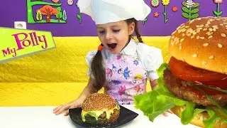 Огромный ГАМБУРГЕР и немного о Новых куклах Monster High Great Scarrier Reef. Little blogger